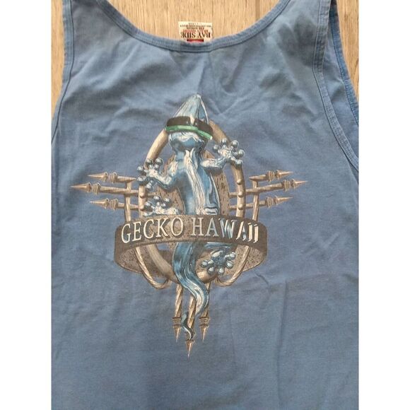 Men's Bay Side Heavy Weight Sleeveless Shirt PRE-Shrunk Cotton X Large Hawaii - Picture 7 of 7